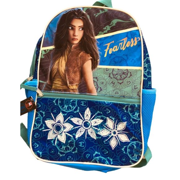 Disney RAYAFEARLESS the Last Dragon Backpack Laptop Sleeve 2 Zip Sections SC206 - Picture 2 of 3